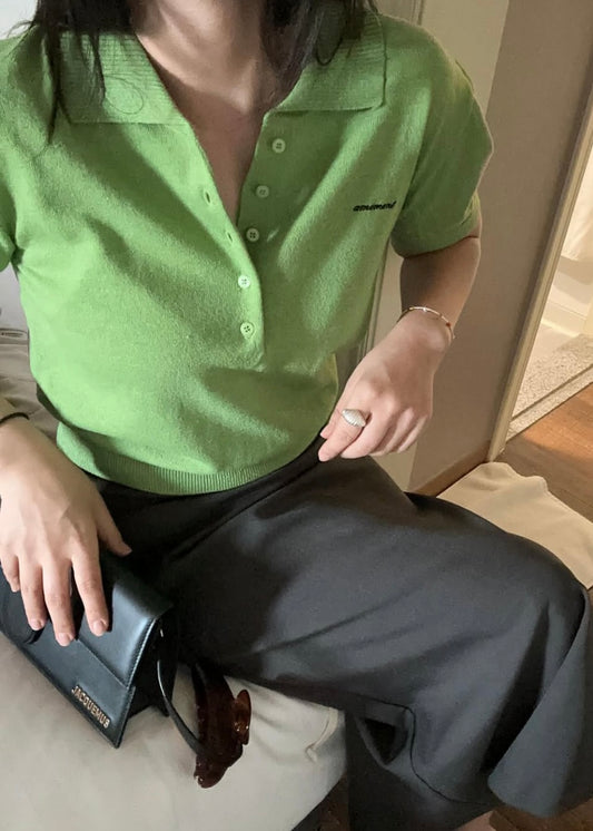 Mini knit polo