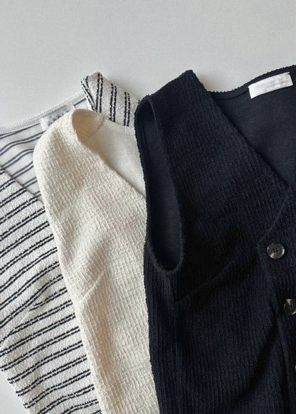 Towel textured waist coat