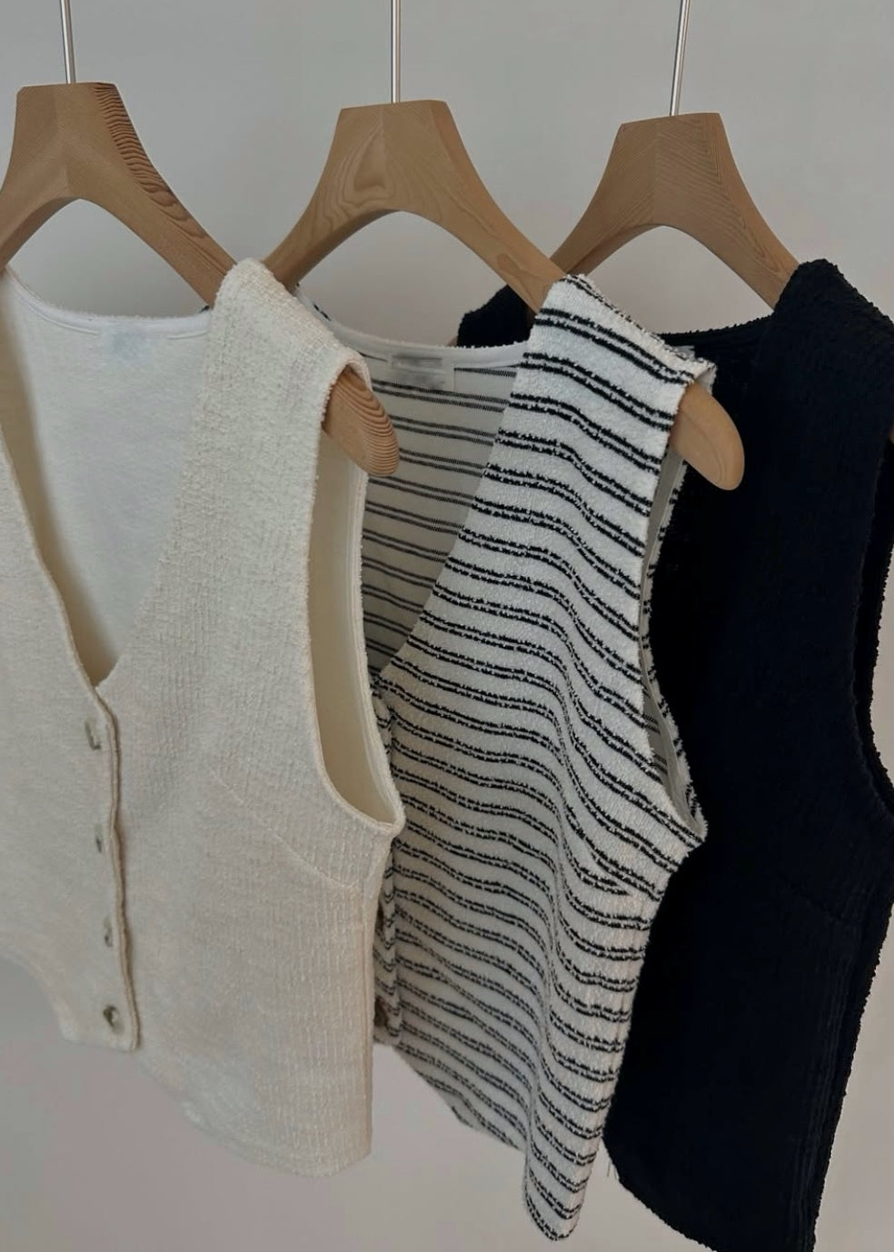 Towel textured waist coat