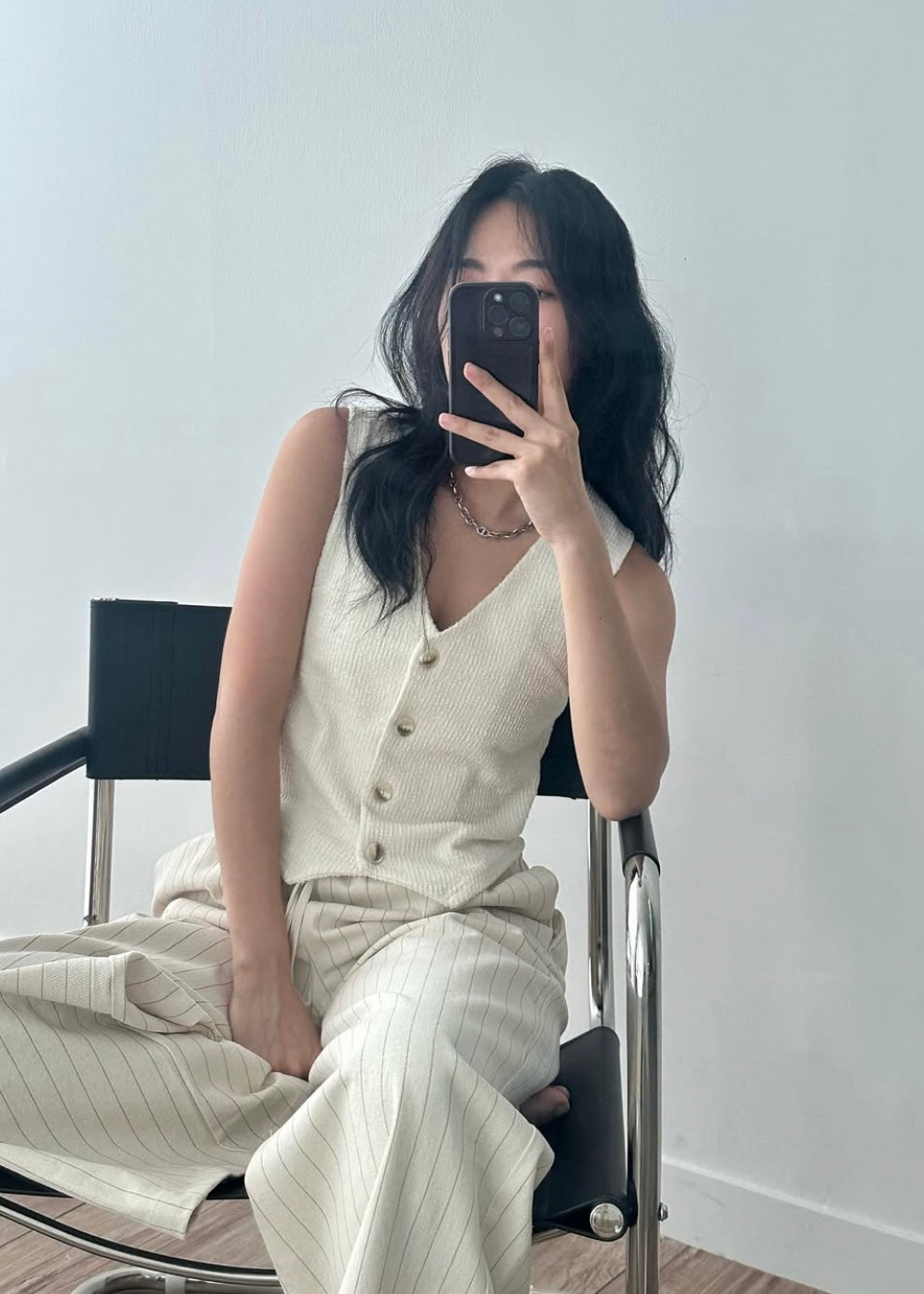 Towel textured waist coat