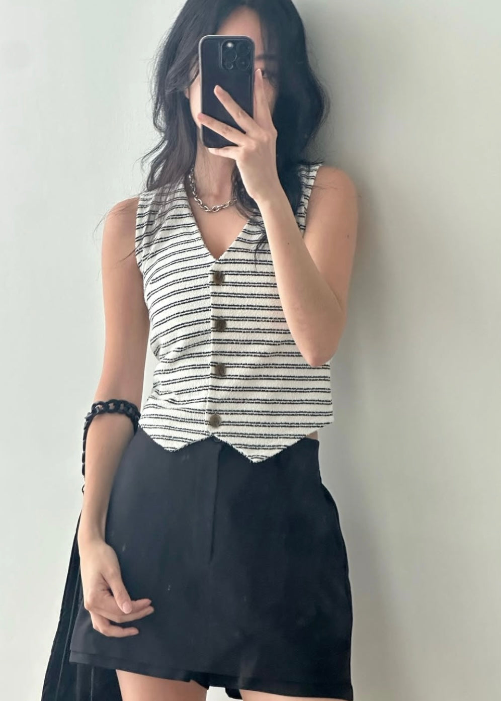 Towel textured waist coat