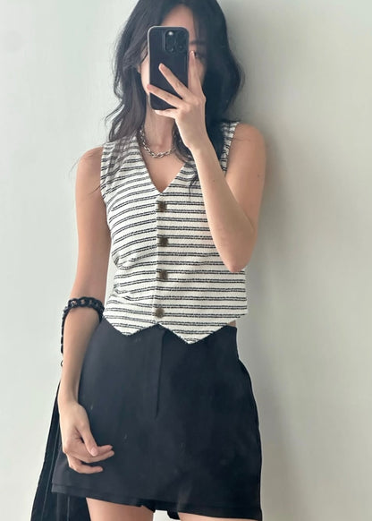 Towel textured waist coat