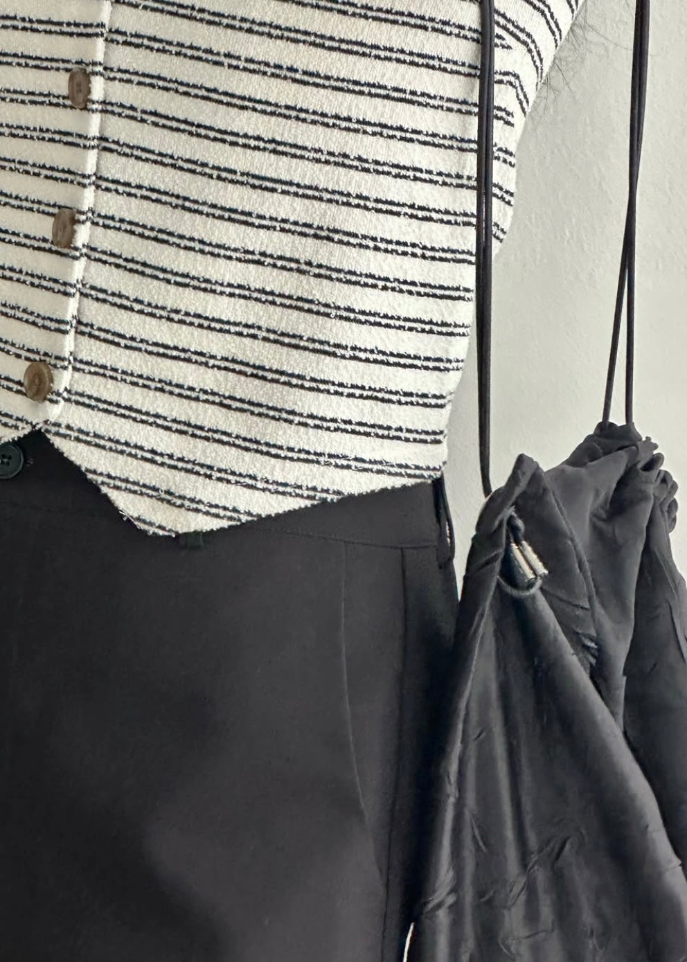 Towel textured waist coat
