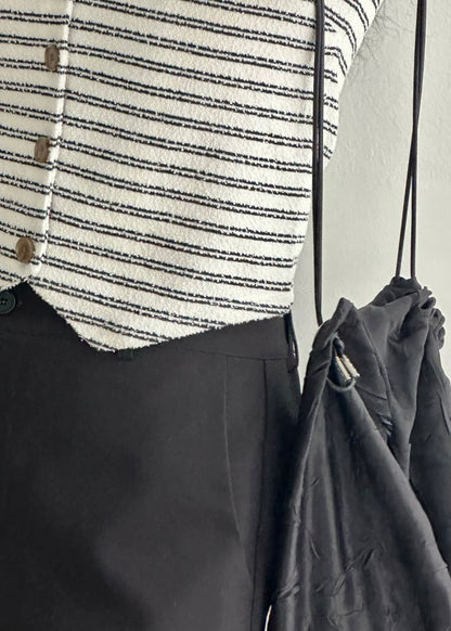 Towel textured waist coat