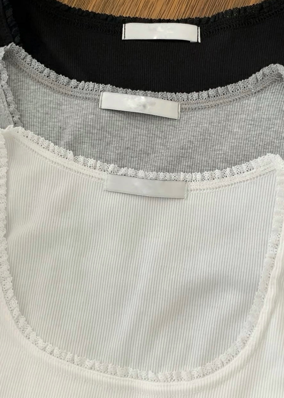 Lace edge camisole