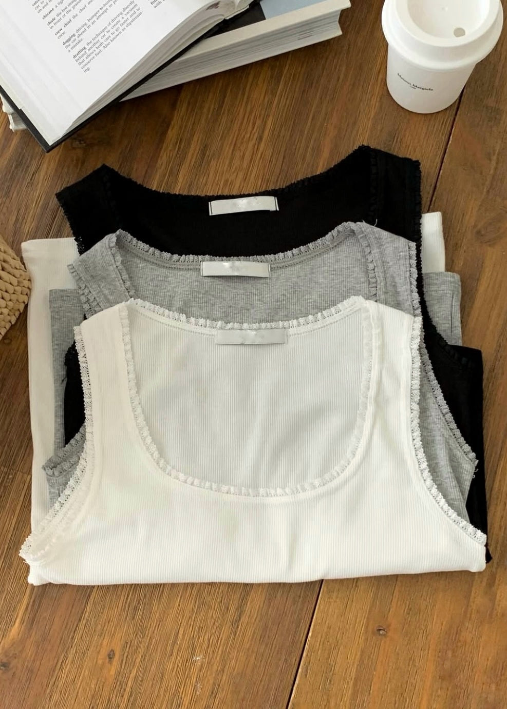 Lace edge camisole