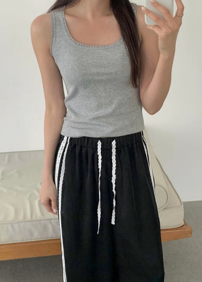Lace edge camisole