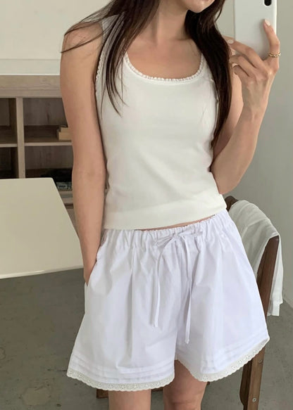 Lace edge camisole