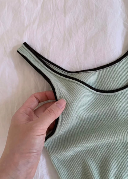 Ringer knit vest