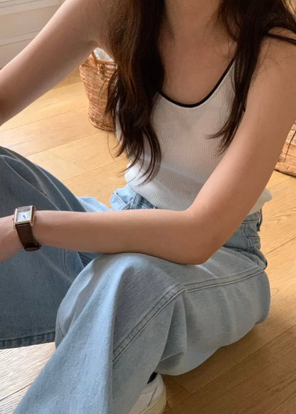 Ringer knit vest