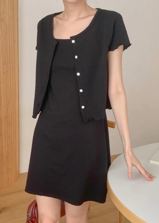 Ruffle edge cardigan