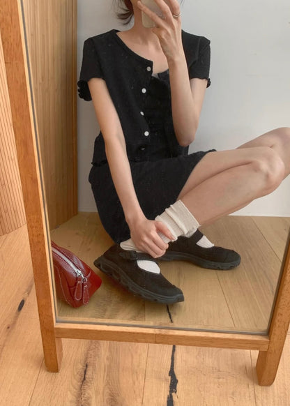 Floral overall mini dress