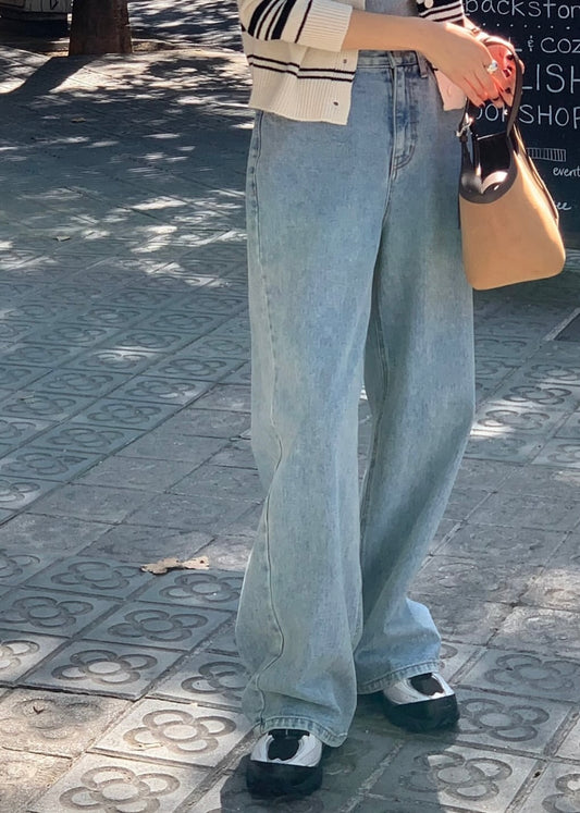 Back patched boyfriend jeans