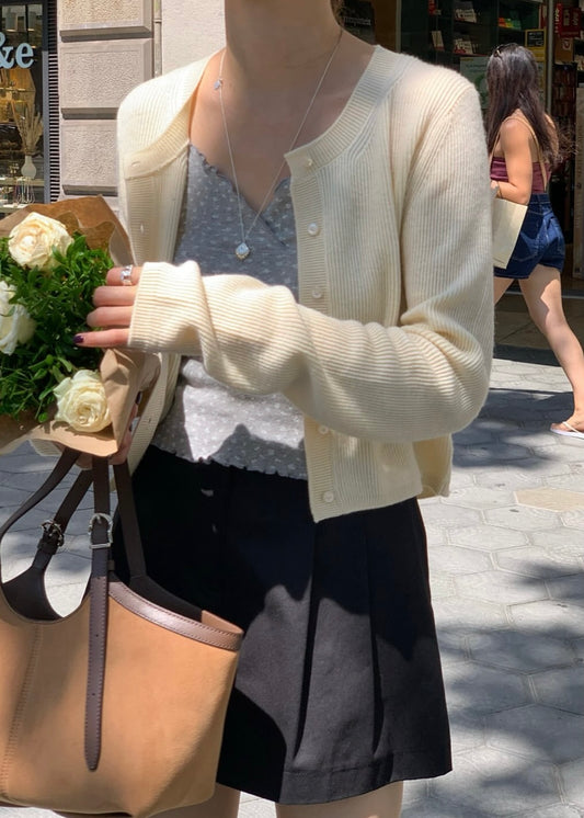 Relax cropped cardigan