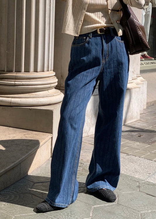 Bamboo pattern jeans