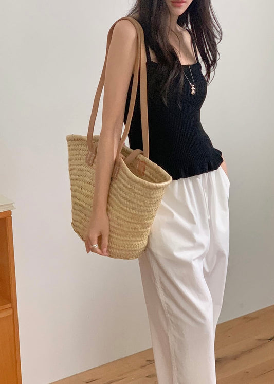 Ruffle bottom knit top