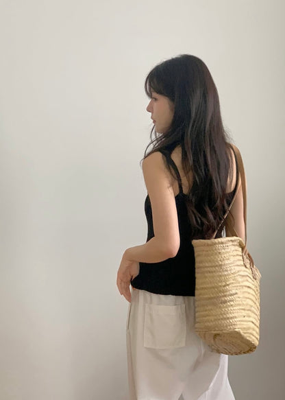 Ruffle bottom knit top