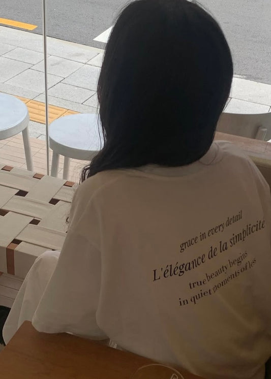 "breathe & elegance" tee
