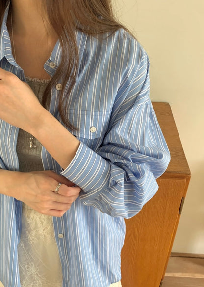 Vintage stripes pocket shirt