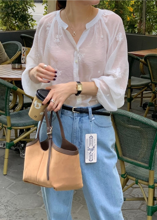 Floral lace blouse