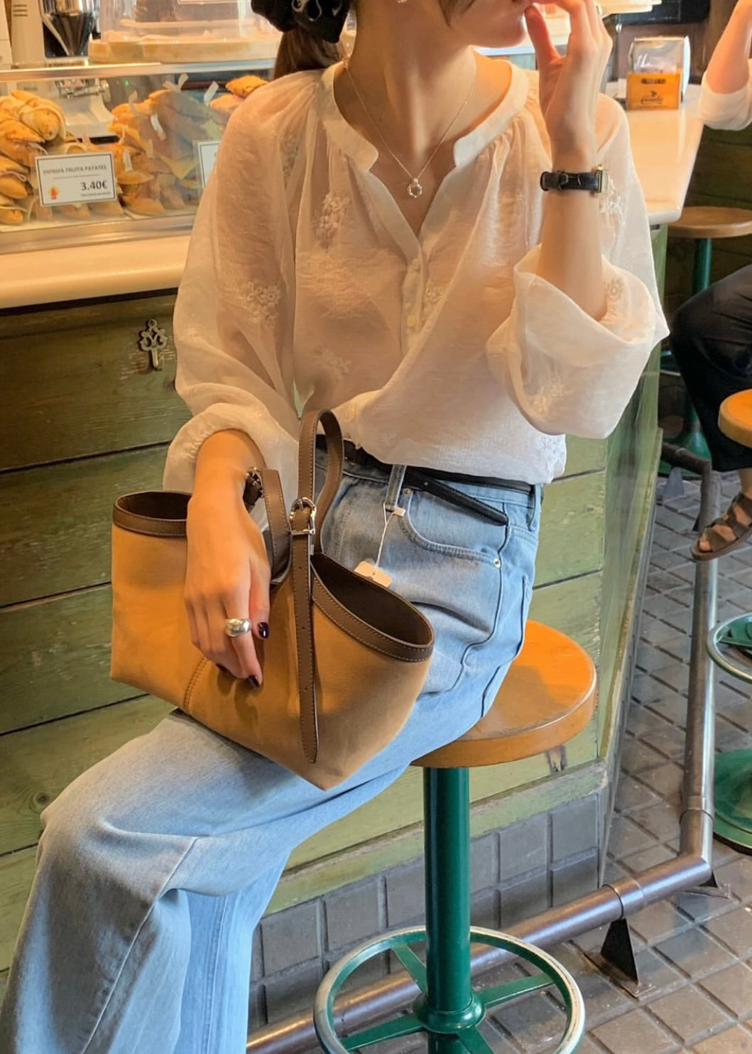 Floral lace blouse