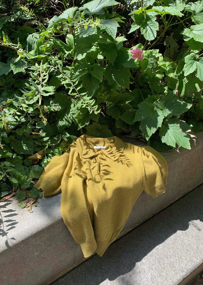 Open Collar knit polo