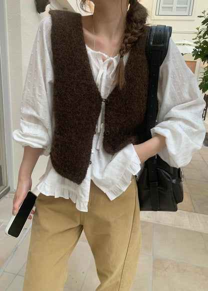 Alpaca knit vest
