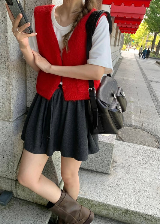 Alpaca knit vest