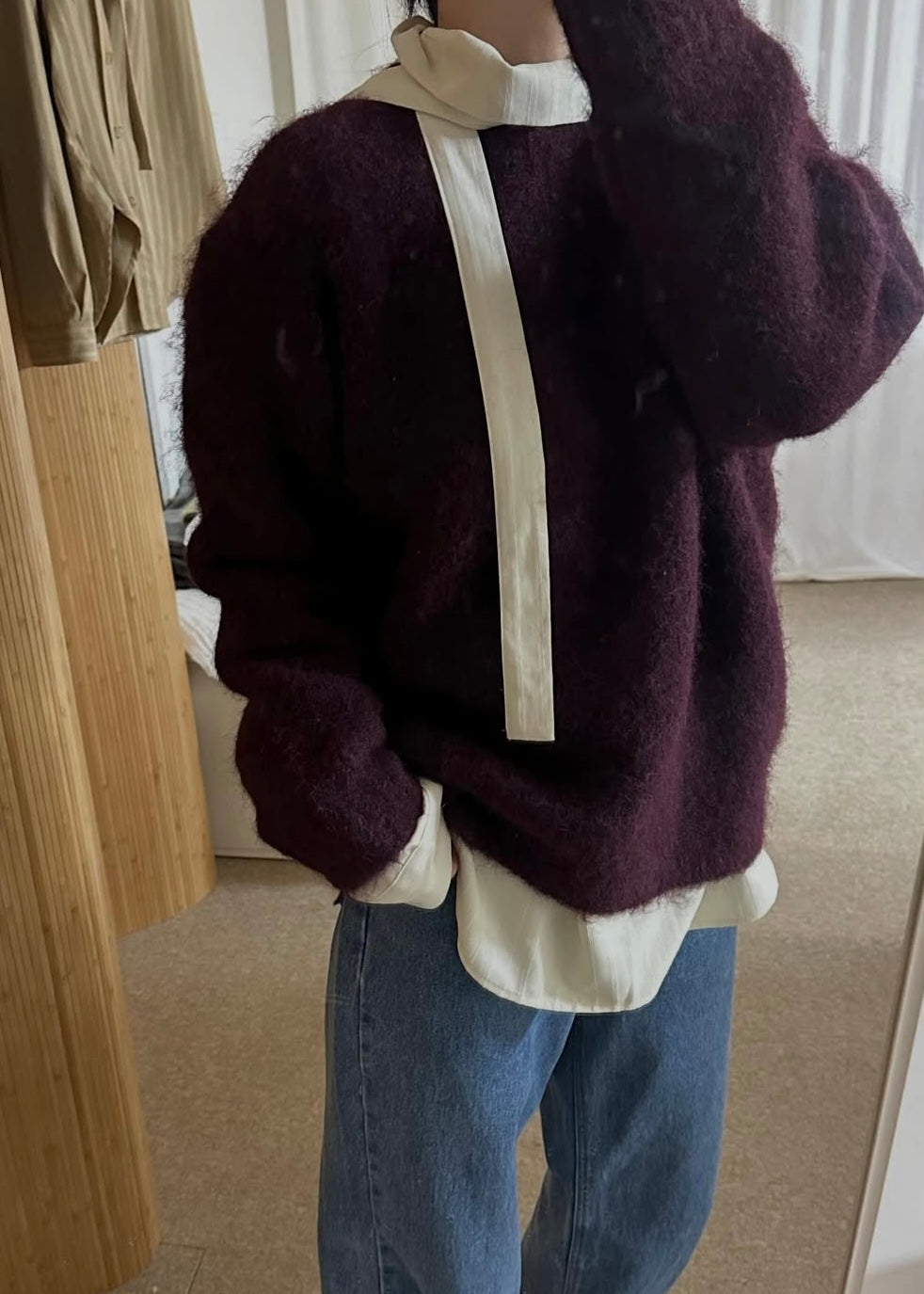 Mo-hair loosen jumpers