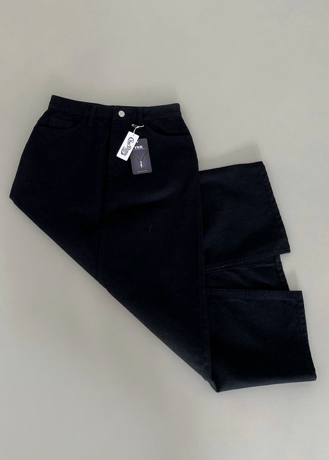 Straight A-line denim skirt