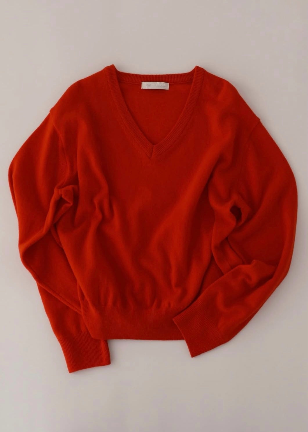 V-neck wool sweater