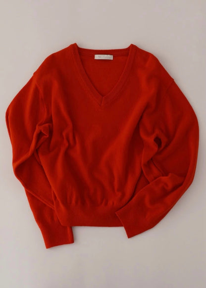 V-neck wool sweater