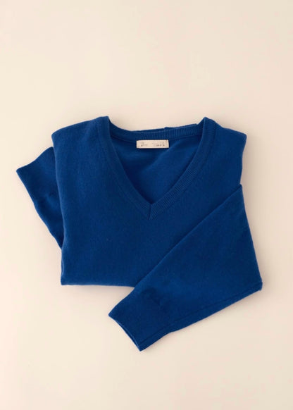 V-neck wool sweater