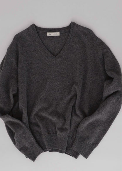 V-neck wool sweater