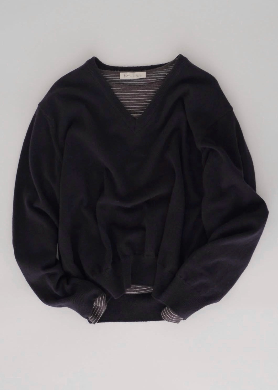 V-neck wool sweater