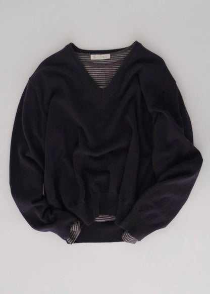 V-neck wool sweater