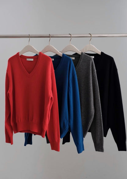 V-neck wool sweater
