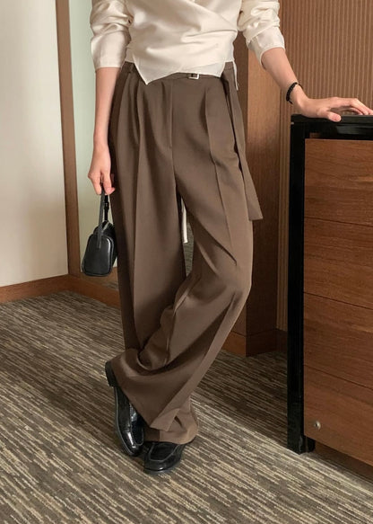 Single strap wide trousers