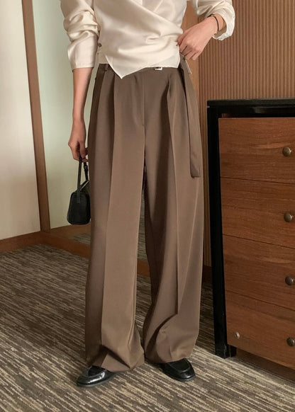 Single strap wide trousers