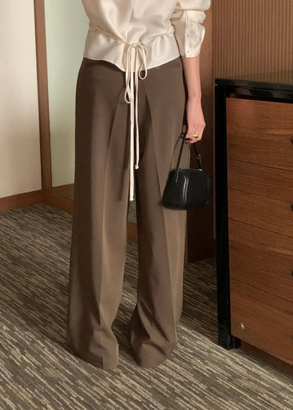 Single strap wide trousers