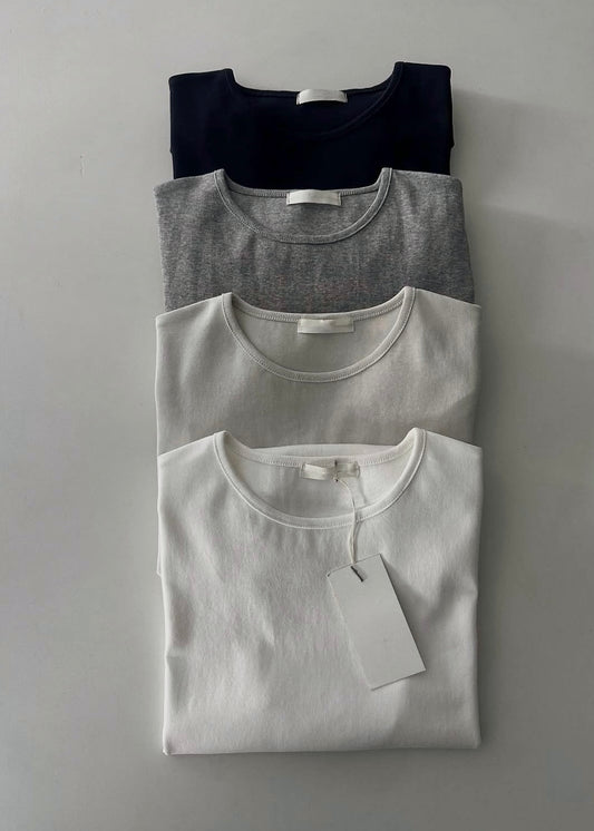 Solid short sleeve tee