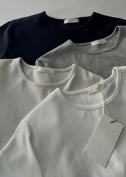 Solid short sleeve tee