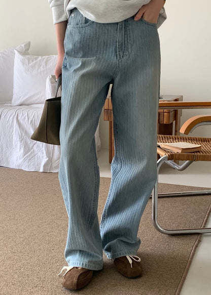 Stripes boyfriend jeans