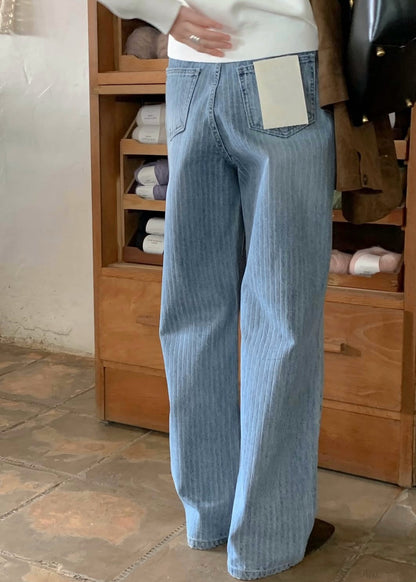 Stripes boyfriend jeans