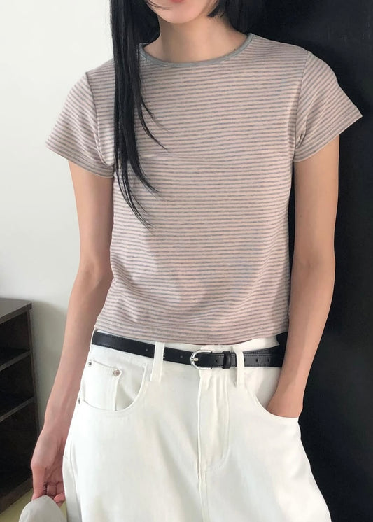 Mini stripes ringer tee