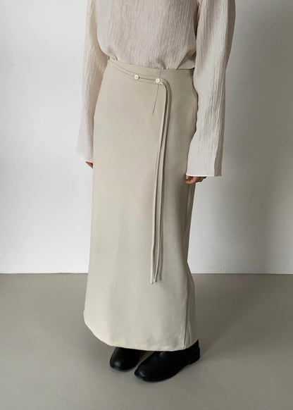 Lace tail straight skirt