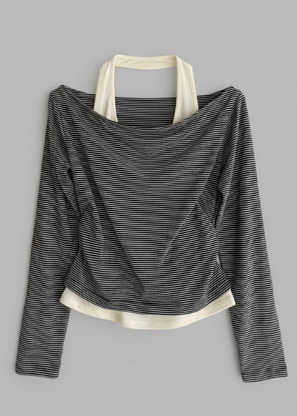Layered border tee