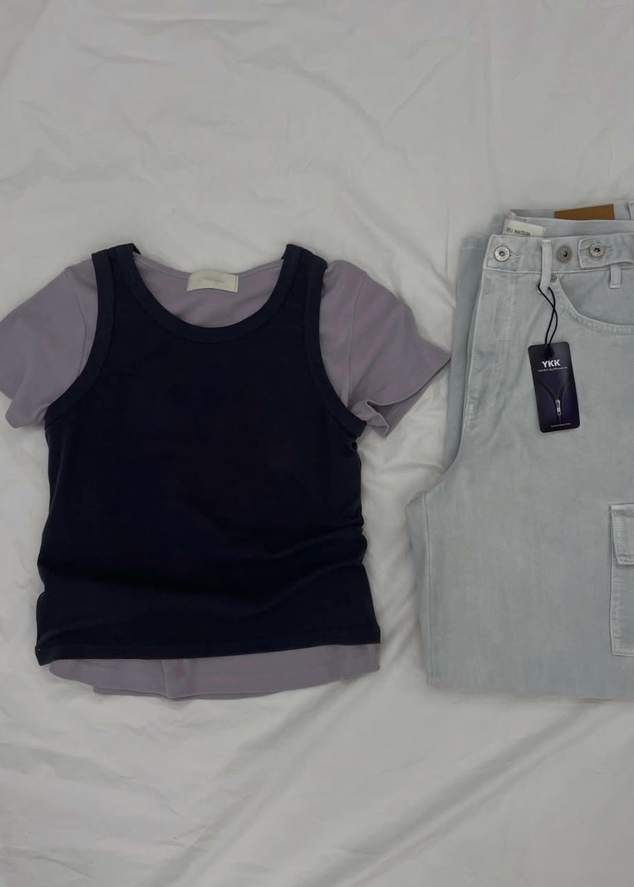 Halter neck sport tank top