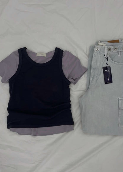 Halter neck sport tank top