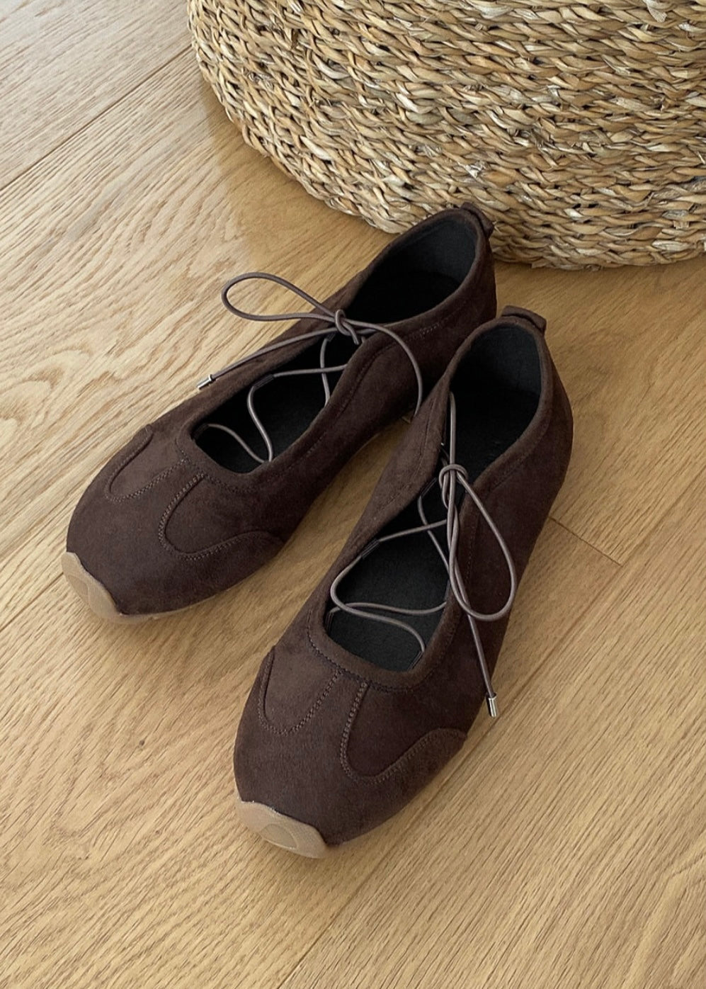 Lace up ballet sneakers